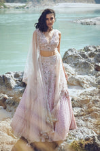 Load image into Gallery viewer, Pink Chiffon Kamdani Lehenga
