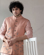 Load image into Gallery viewer, Old rose Nehru jacket
