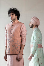 Load image into Gallery viewer, Old rose Nehru jacket
