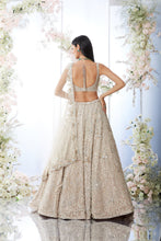 Load image into Gallery viewer, Champagne Floral Lehenga Set

