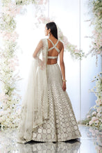 Load image into Gallery viewer, Dusty Lavender Spherical Pattern Lehenga Set
