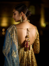Load image into Gallery viewer, Antique Gold Gota Patti Jacket Set
