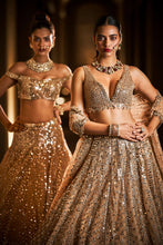 Load image into Gallery viewer, Caramel Mirror Lehenga Set
