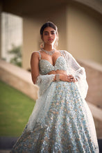 Load image into Gallery viewer, Powder Blue Lehenga Set
