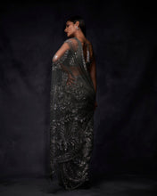 Load image into Gallery viewer, Metallic Grey Saree
