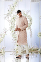 Load image into Gallery viewer, Nude Kiran Dori Sherwani Set
