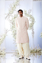 Load image into Gallery viewer, Quartz Pink Pearl Short Sherwani Set
