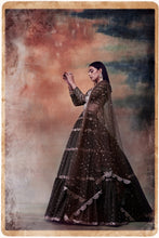 Load image into Gallery viewer, Olive Tier Lehenga Set
