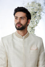 Load image into Gallery viewer, Cream Gold Sherwani Set
