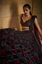 Load image into Gallery viewer, Burnette Sequin Lehenga Set
