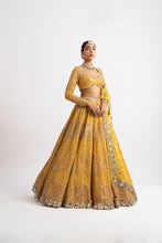 Load image into Gallery viewer, Yellow Heavy Multi Color Lehenga Set
