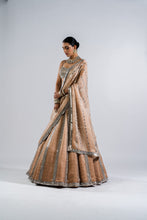 Load image into Gallery viewer, BEIGE MIRROR SEAM LEHENGA  WITH MIRROR BLOUSE
