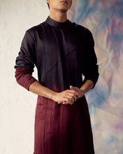 Load image into Gallery viewer, Wine Ombre Kurta set
