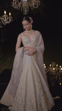 Load and play video in Gallery viewer, Grey Gota Patti Lehenga Set
